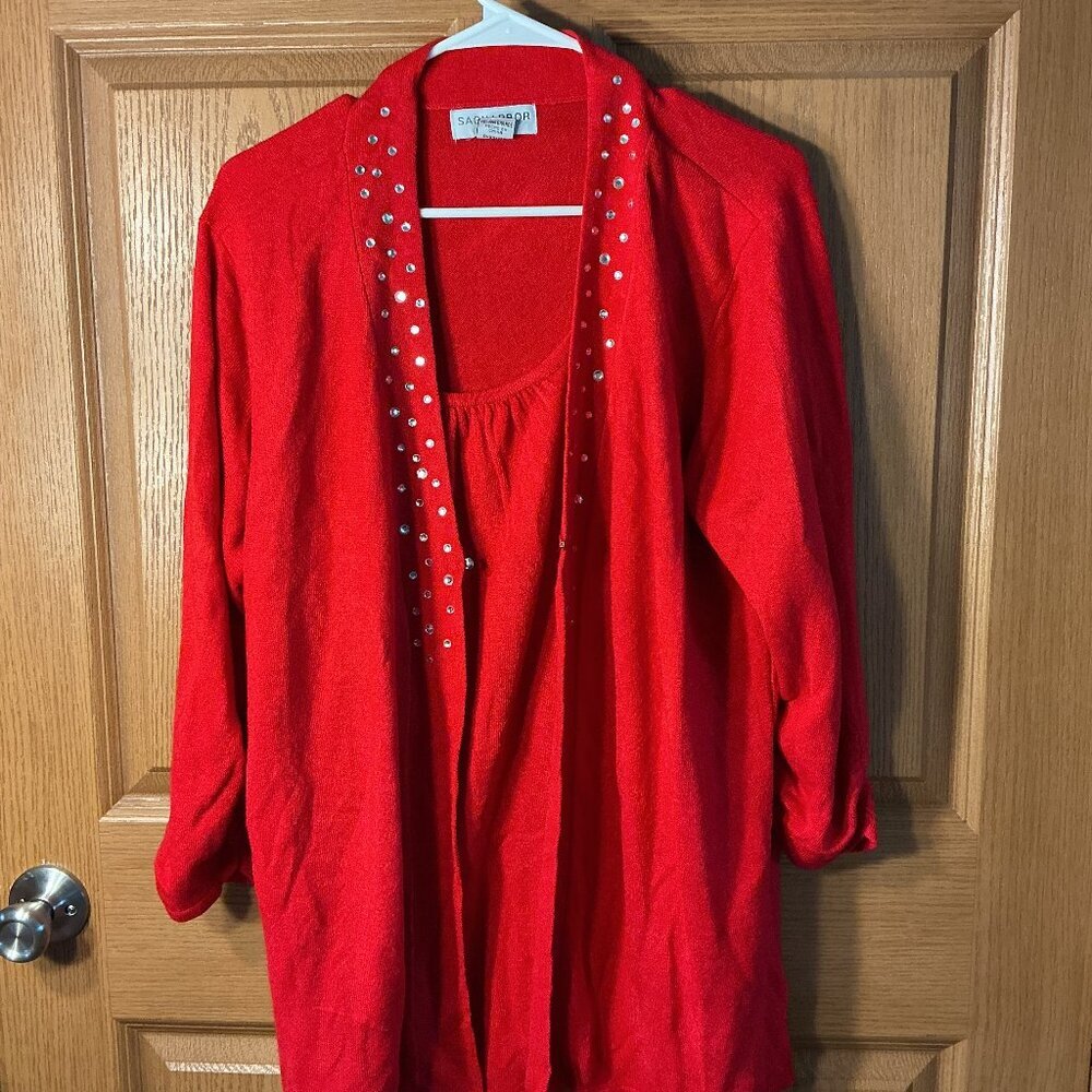 Sag Harbor Red Sweater